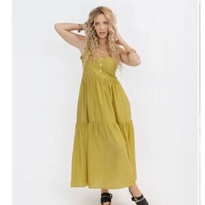 Smash + Tess x Lusiana Lopilato Maxi Dress The River Maxi Pistachio Pop Medium